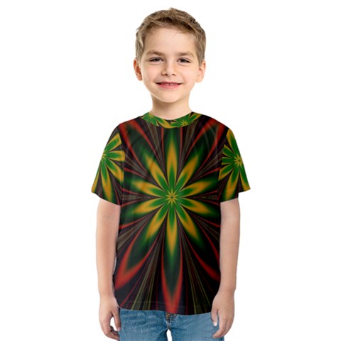 Fractal Artwork Idea Allegory Art Kids  Sport Mesh Tee by Sudhe