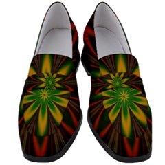 Fractal Artwork Idea Allegory Art Women s Chunky Heel Loafers by Sudhe