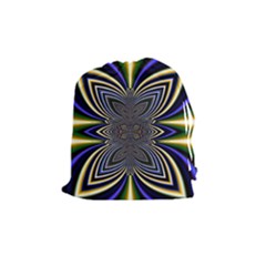 Abstract Artwork Fractal Background Drawstring Pouch (medium) by Sudhe