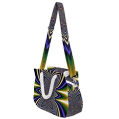 Abstract Artwork Fractal Background Rope Handles Shoulder Strap Bag