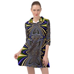 Abstract Artwork Fractal Background Mini Skater Shirt Dress