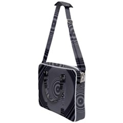 Digital Art Background Black White Cross Body Office Bag