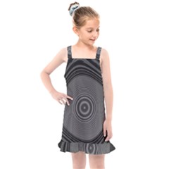 Digital Art Background Black White Kids  Overall Dress