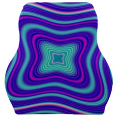 Abstract Artwork Fractal Background Blue Car Seat Velour Cushion 