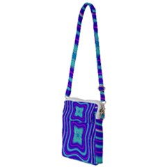 Abstract Artwork Fractal Background Blue Multi Function Travel Bag by Sudhe