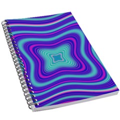 Abstract Artwork Fractal Background Blue 5 5  X 8 5  Notebook by Sudhe