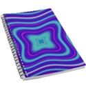 Abstract Artwork Fractal Background Blue 5.5  x 8.5  Notebook View1