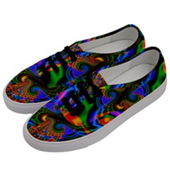 Abstract Fractal Artwork Colorful Men s Classic Low Top Sneakers by Sudhe