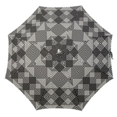 Monochrome Geometric Herringbone Seamless Pattern Vector Straight Umbrellas by Sudhe