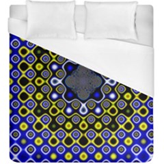 Digital Art Background Yellow Blue Duvet Cover (king Size) by Sudhe