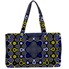 Digital Art Background Yellow Blue Canvas Work Bag