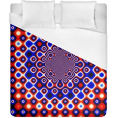 Digital Art Background Red Blue Duvet Cover (california King Size) by Sudhe