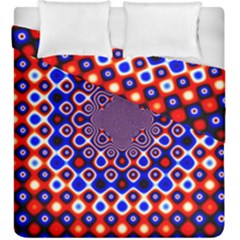 Digital Art Background Red Blue Duvet Cover Double Side (king Size) by Sudhe