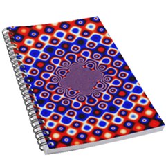 Digital Art Background Red Blue 5 5  X 8 5  Notebook by Sudhe