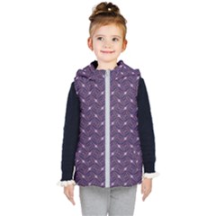 Background Texture Design Geometric 3d Kids  Hooded Puffer Vest by Sudhe