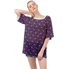 Background Texture Design Geometric 3d Oversized Chiffon Top