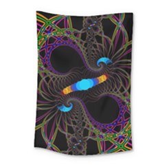 Fractal Artwork Abstract Background Small Tapestry by Sudhe