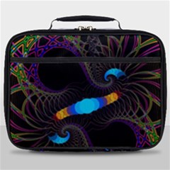 Fractal Artwork Abstract Background Full Print Lunch Bag by Sudhe