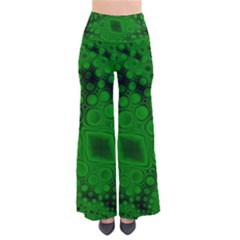 Background Texture Design Geometric Green Black So Vintage Palazzo Pants by Sudhe