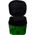 Background Texture Design Geometric Green Black Make Up Travel Bag (Big) View3