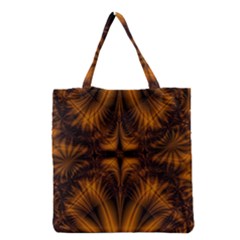 Background Pattern Yellow Gold Black Grocery Tote Bag by Sudhe