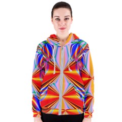 Abstract Art Fractal Art Women s Zipper Hoodie by Sudhe