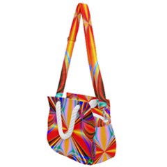 Abstract Art Fractal Art Rope Handles Shoulder Strap Bag by Sudhe