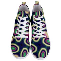 Abstract Artwork Fractal Background Art Pattern Men s Lightweight High Top Sneakers by Sudhe