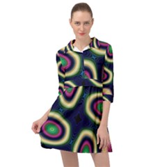 Abstract Artwork Fractal Background Art Pattern Mini Skater Shirt Dress