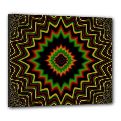 Fractal Artwork Idea Allegory Abstract Canvas 24  X 20  (stretched)