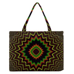 Fractal Artwork Idea Allegory Abstract Zipper Medium Tote Bag by Sudhe