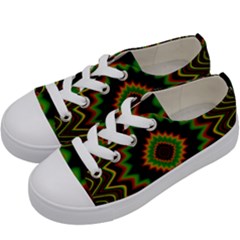 Fractal Artwork Idea Allegory Abstract Kids  Low Top Canvas Sneakers by Sudhe