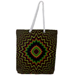 Fractal Artwork Idea Allegory Abstract Full Print Rope Handle Tote (large) by Sudhe