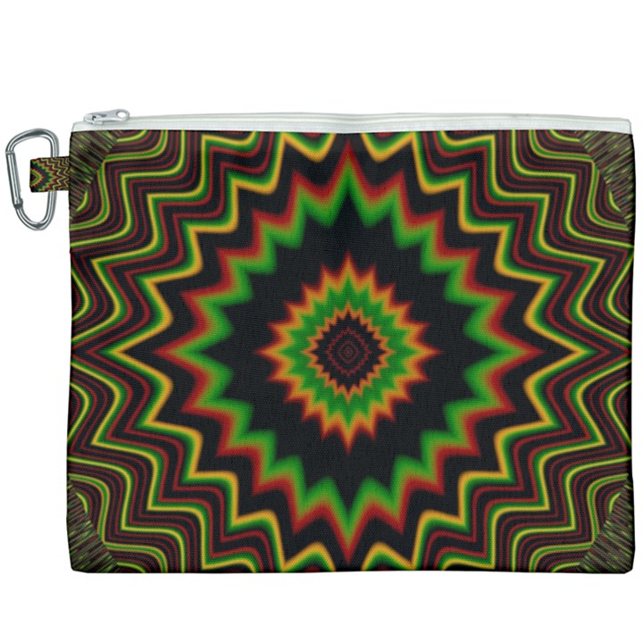 Fractal Artwork Idea Allegory Abstract Canvas Cosmetic Bag (XXXL)