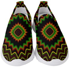 Fractal Artwork Idea Allegory Abstract Kids  Slip On Sneakers by Sudhe