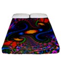 Abstract Fractal Artwork Colorful Fitted Sheet (California King Size) View1