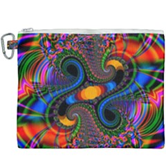 Abstract Fractal Artwork Colorful Canvas Cosmetic Bag (xxxl)