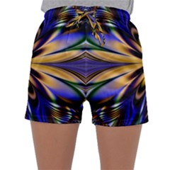 Artwork Fractal Allegory Art Sleepwear Shorts by Sudhe