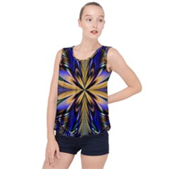 Artwork Fractal Allegory Art Bubble Hem Chiffon Tank Top by Sudhe