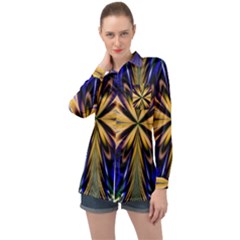 Artwork Fractal Allegory Art Long Sleeve Satin Shirt