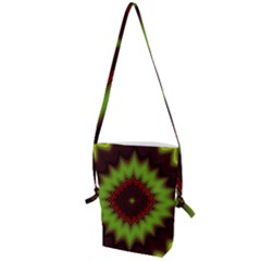 Fractal Artwork Idea Allegory Geometry Folding Shoulder Bag by Sudhe