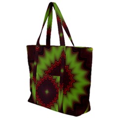 Fractal Artwork Idea Allegory Geometry Zip Up Canvas Bag by Sudhe