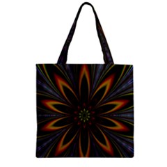 Fractal Artwork Idea Allegory Zipper Grocery Tote Bag by Sudhe