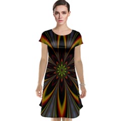 Fractal Artwork Idea Allegory Cap Sleeve Nightdress