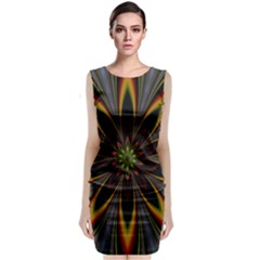 Fractal Artwork Idea Allegory Sleeveless Velvet Midi Dress