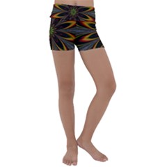 Fractal Artwork Idea Allegory Kids  Lightweight Velour Yoga Shorts by Sudhe