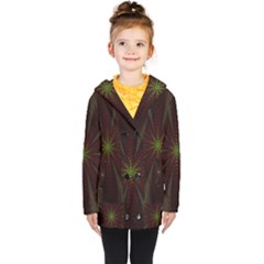 Fractal Artwork Idea Allegory Kids  Double Breasted Button Coat