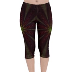 Fractal Artwork Idea Allegory Velvet Capri Leggings 