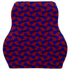 Background Texture Design Geometric Red Blue Car Seat Velour Cushion 