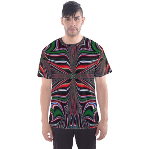 Abstract Art Fractal Art Pattern Men s Sports Mesh Tee by Sudhe